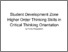 [thumbnail of Student Development Zone Higher Order Thinking Skills in Critical Thinking Orientation.pdf]